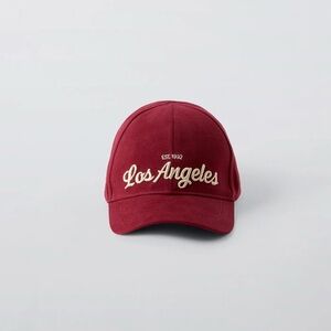 Maroon Los Angeles Baseball Cap